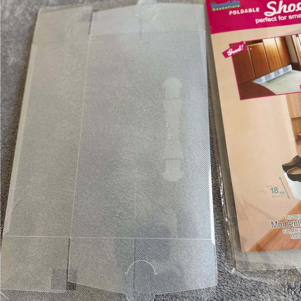 Foldable Clear Shoe Storage Boxes (5). Home Life Essentials